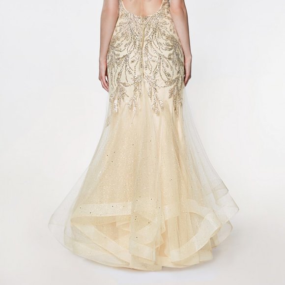 Sweetheart Neck Lace Long Evening Dress CDAM018 - Picture 3 of 5